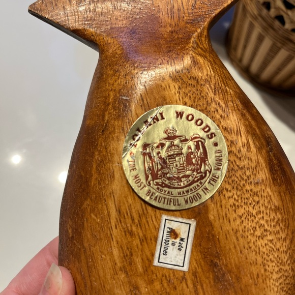 Vintage wooden pineapple dish - Picture 3 of 5